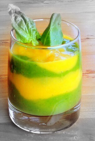 Banaanin ja pinaatin yhdistelmä on raikas