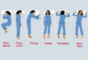 Mitä nukkuma-asentosi kertoo sinusta