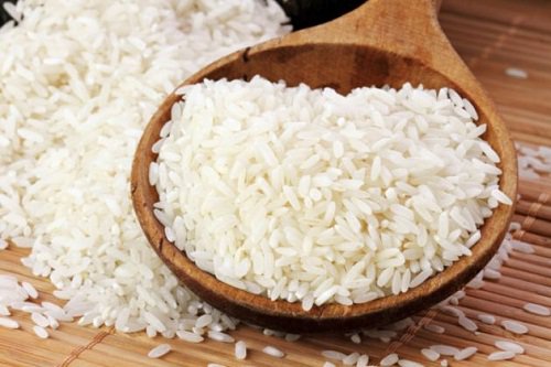 riisiä kulhossa