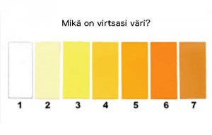 Virtsan väri kertoo kehon terveydentilasta