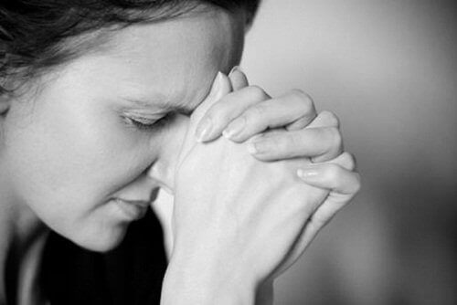 Stressaantunut nainen