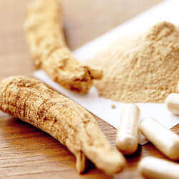 Hermoja hoitavat yrtit ginseng