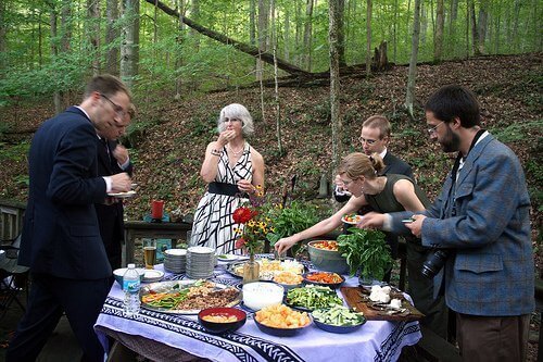 piknik ystävien kesken