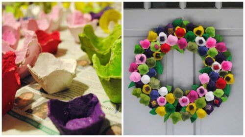 kierrätä kennot kranssiksi