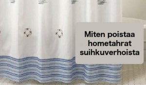 Näin poistat homeen suihkuverhosta luonnollisesti