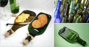 Kierrätä lasipullo kuumentamalla - saat mahtavan tarjoiluastian