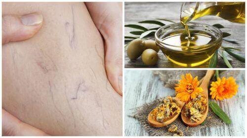 Eroon suonikohjuista oliiviöljyllä ja kehäkukalla