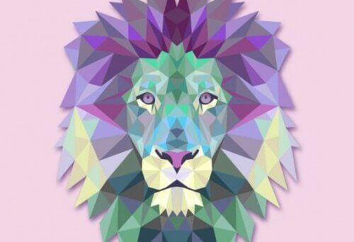 värikäs leijona