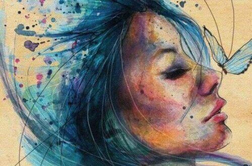 Henkisesti vahva nainen.