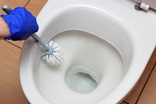 Booraksi sopii myös WC-pytyn puhdistukseen.
