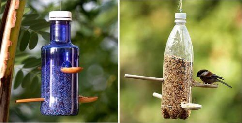Lintujen ruokkiminen: hauskat ideat muovipullojen uusiokäyttöön