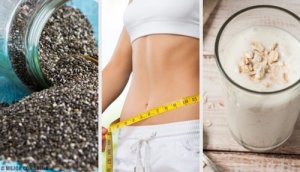 Herkullinen ja täyttävä smoothie päärynästä, chia-siemenistä ja kaurasta painonpudotukseen