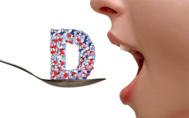 D-vitamiinin työntö suuhun