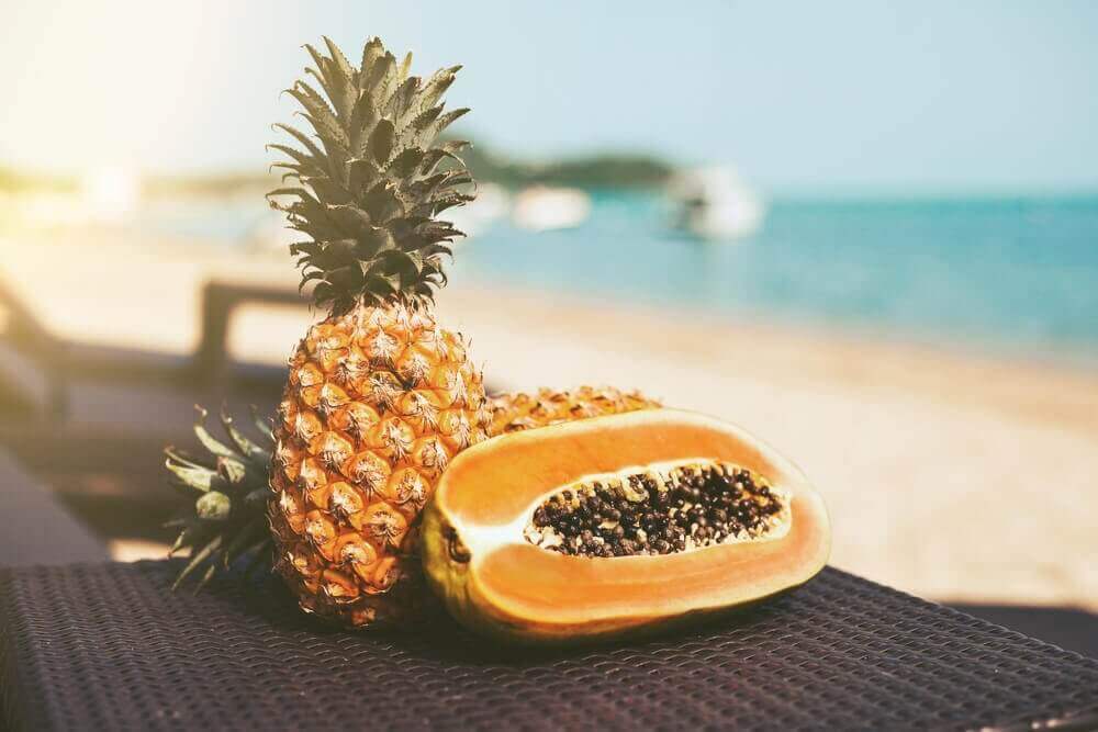 ananas ja papaija