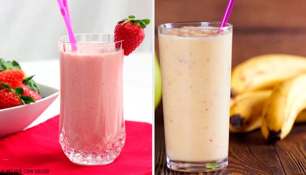 5 aamiaissmoothieta mansikoista ja banaaneista 5 aamiaissmoothieta mansikoista ja banaaneista