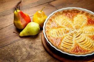 Päärynäpiirakka on terveellinen jälkiruoka