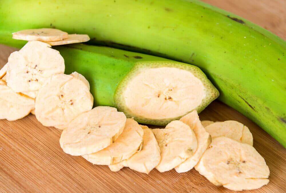 vihreä banaani