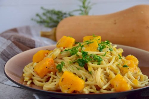 2 herkullista pastareseptiä spagetista ja kurpitsasta