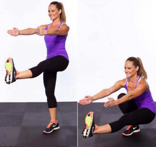 Pistoolikyykky treenaa tehokkaasti jalkojen ja pakaroiden lihaksia