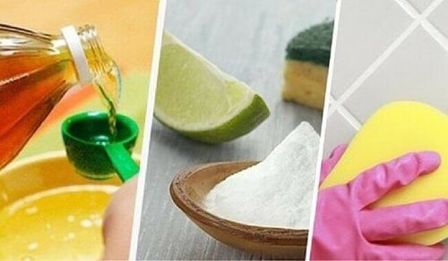 Laattalattian pesu luonnollisilla tuotteilla