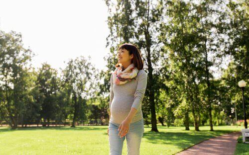 liikunnan harrastaminen raskauden aikana: kävely