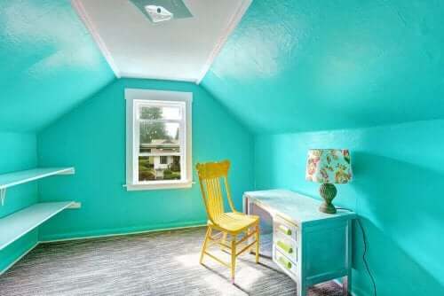 sininen lastenhuone