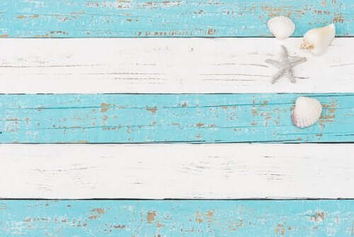 Merihenkisessä sisustuksessa käytetään paljon sinistä ja valkoista