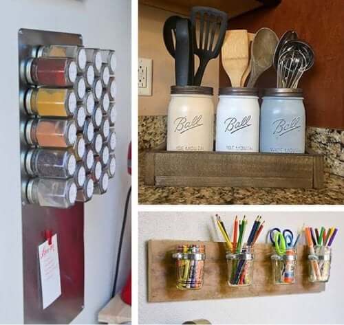 Kylpyhuoneen järjestäminen onnistuu kätevästi purkkien avulla