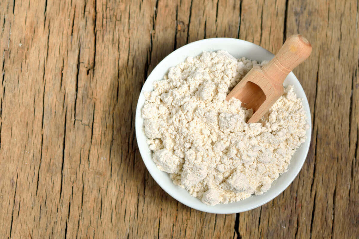 Kolloidinen kaura jauhettuna.