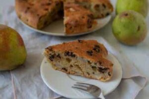 Päärynäinen sokerikakku: ohje vaihe vaiheelta