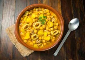 Helppo resepti: kikherneet ja kalmari